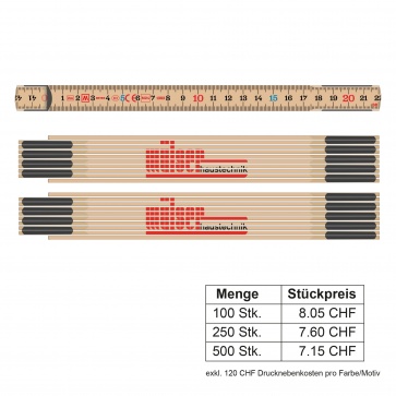 Gliedermeter 2 Meter (personalisierbar)