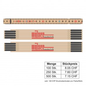 Gliedermeter 2 Meter (personalisierbar)