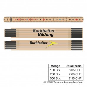 Gliedermeter 2 Meter (personalisierbar)